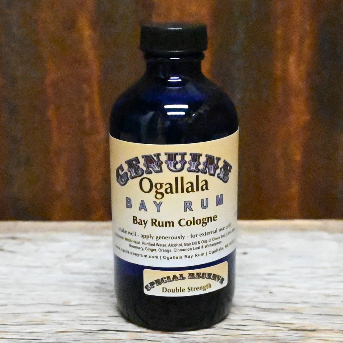 Ogallala Bay Rum Special Reserve double strength cologne