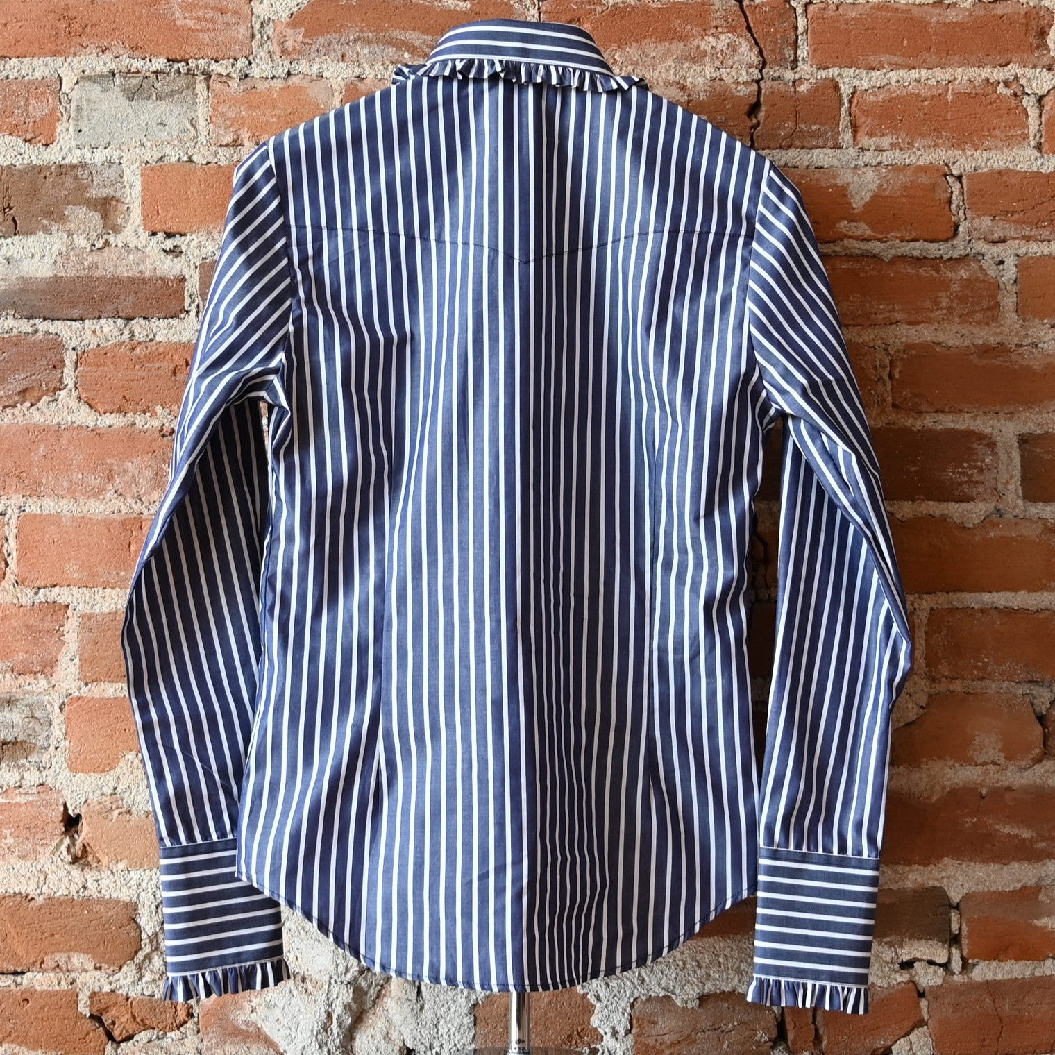 Little Lucille Signature Fit with Ivy Pinstripe Frill