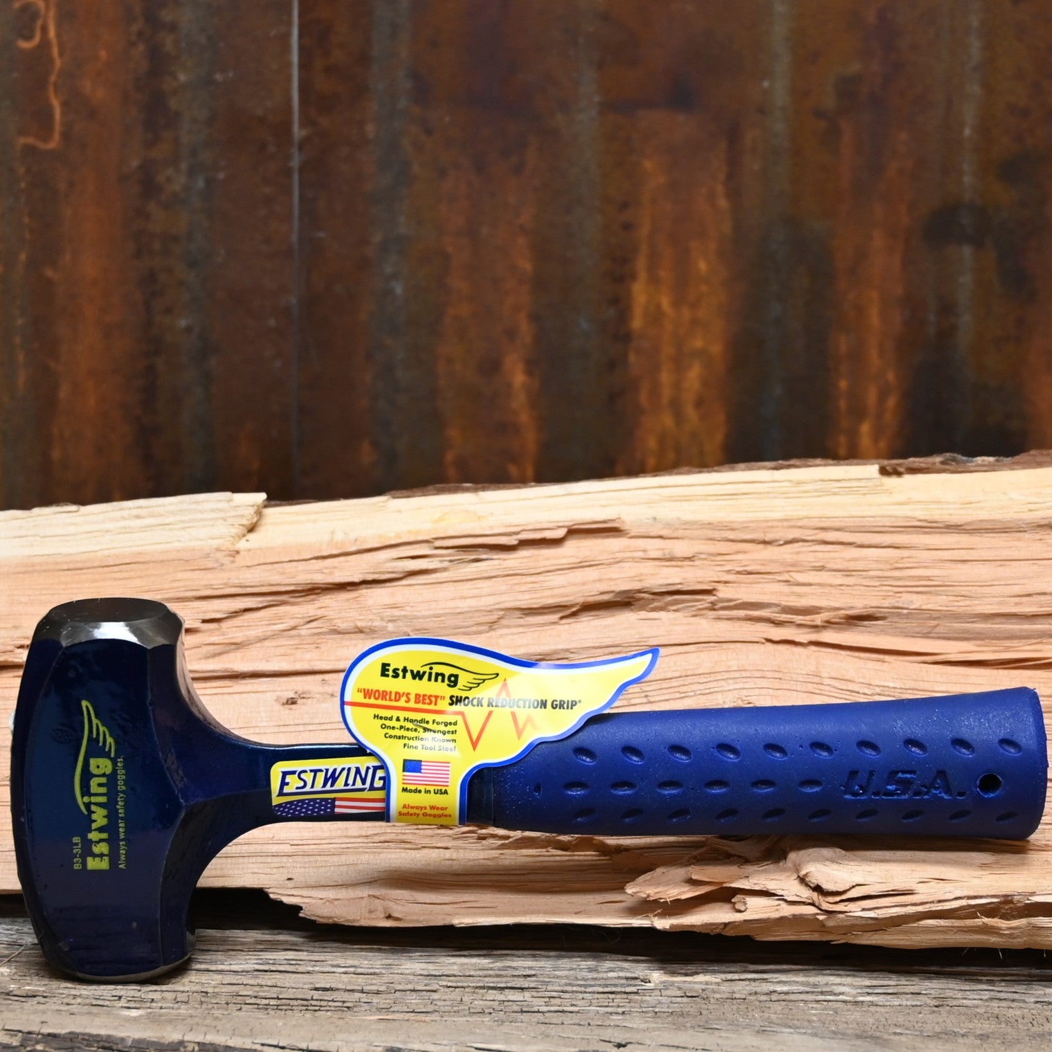 Estwing 3 lb drilling hammer forged steel with shock reduction grip