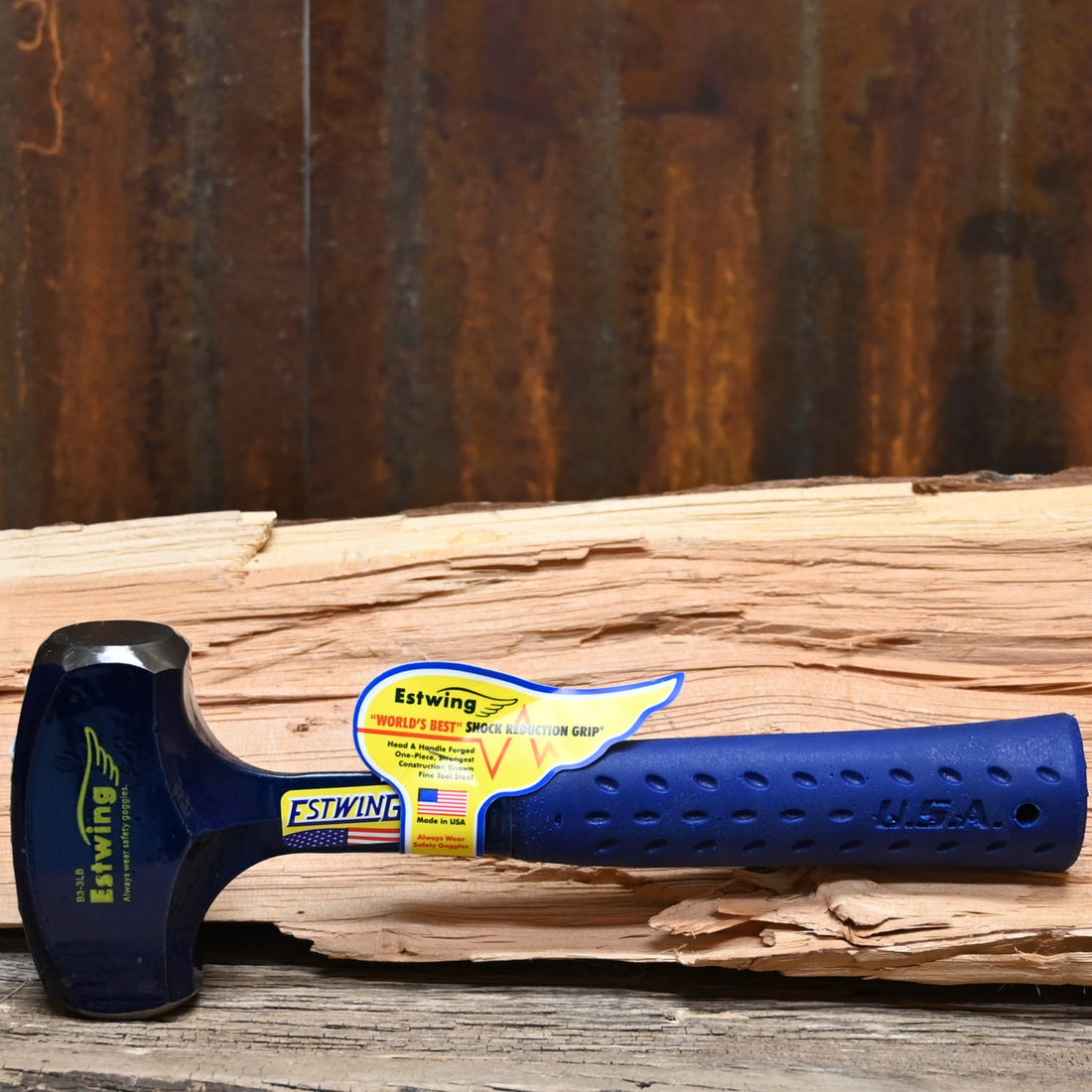 Estwing 3 lb drilling hammer forged steel with shock reduction grip