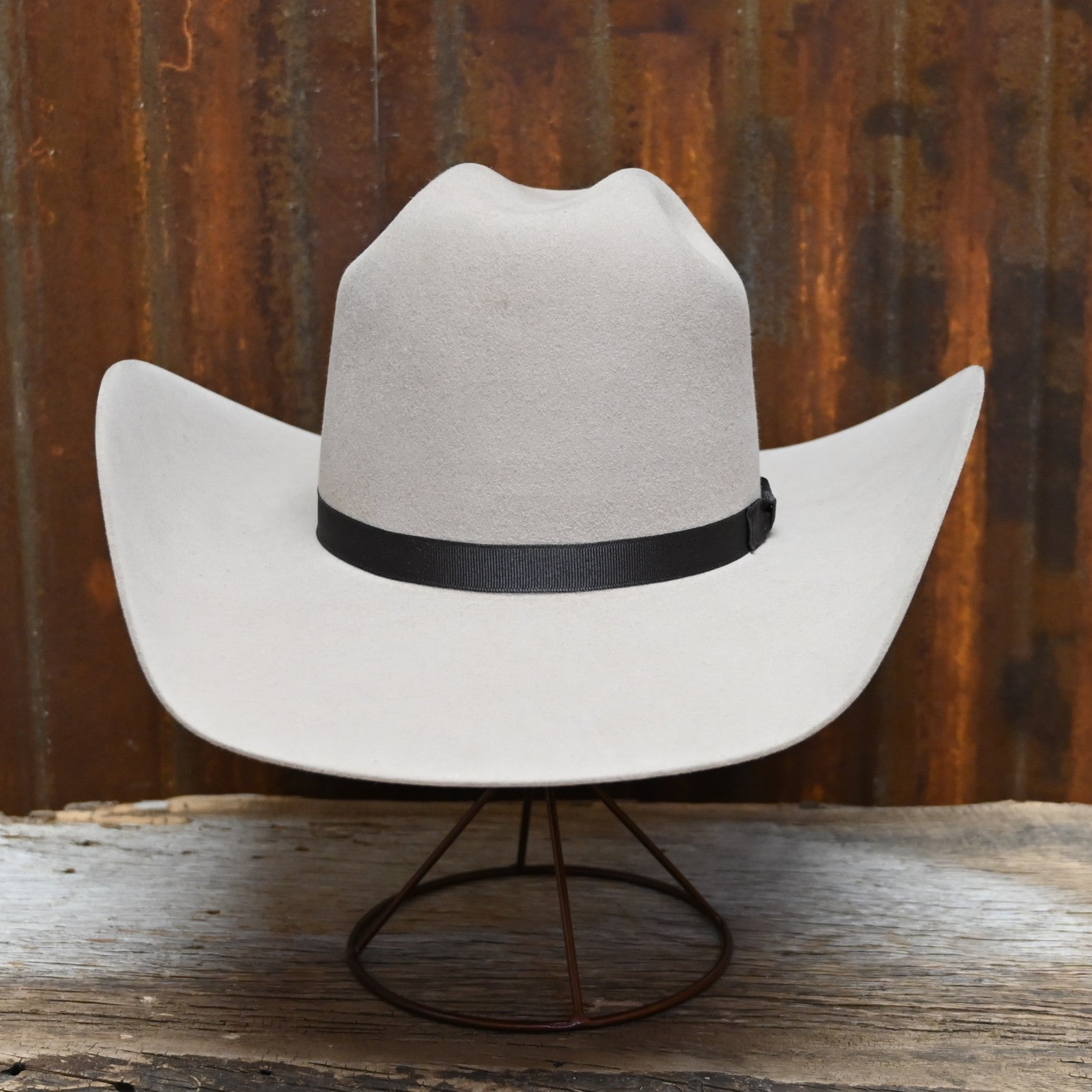 View of front of hat