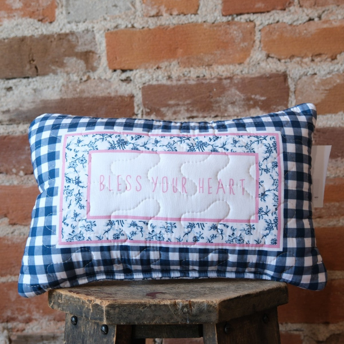 Ida Mae Home - Bless Your Heart 8x12 Quilted Pillow
