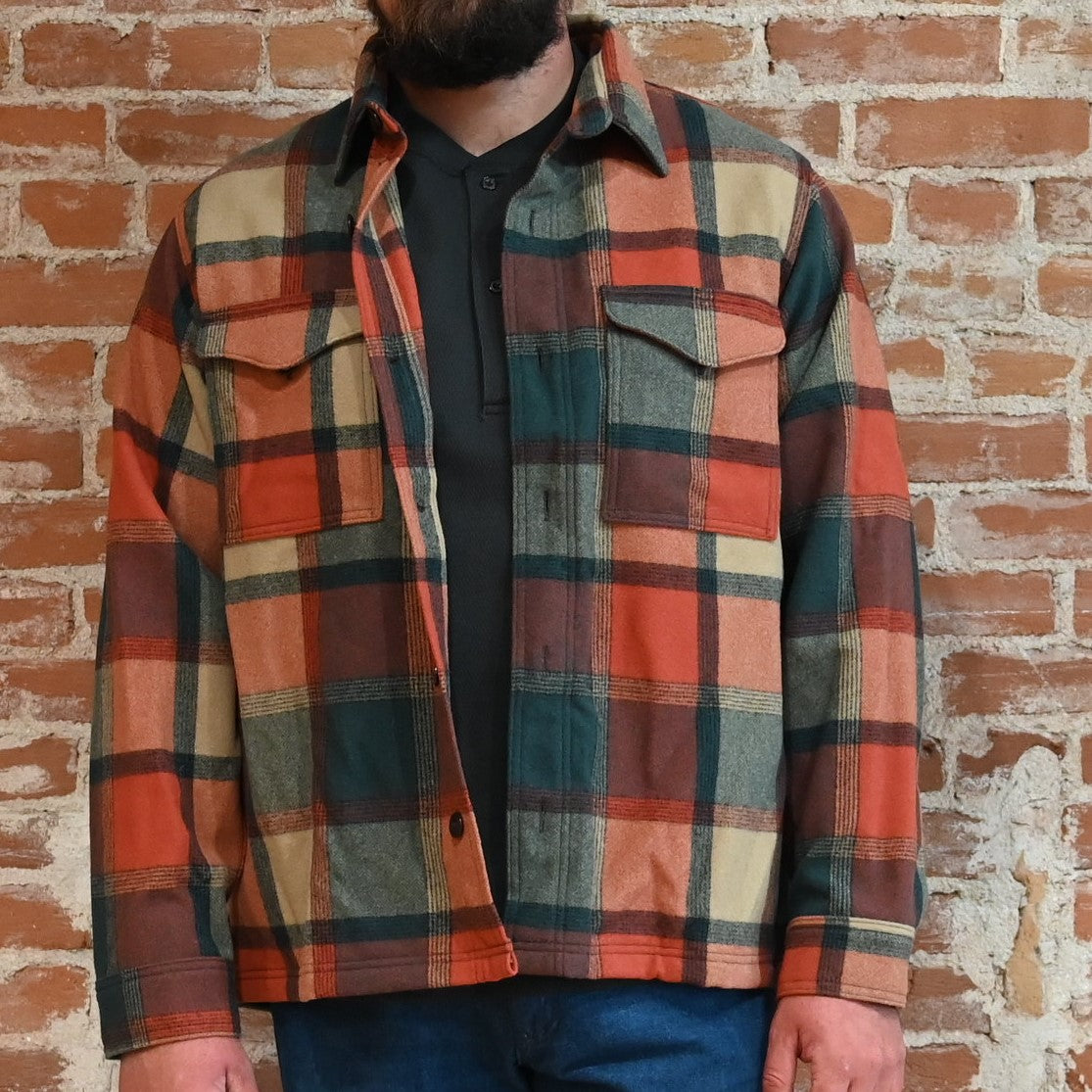 Filson Seattle Wool Jac-Shirt - Amber/Spruce Plaid – Atomic 79