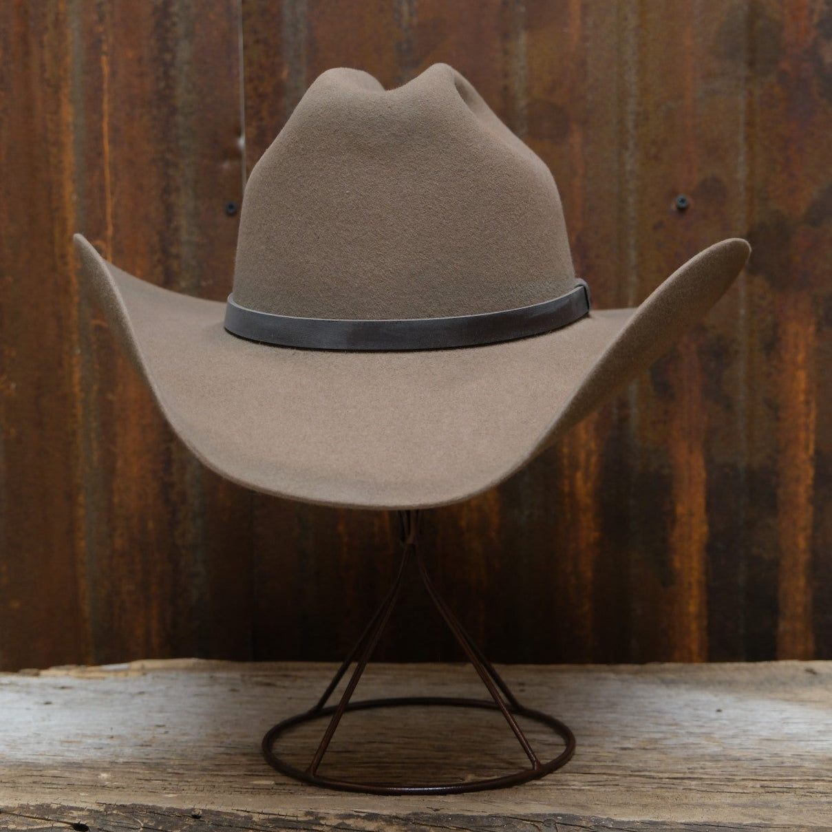 Stetson Boss of the Plains 6X Cowboy Hat - Pecan Fur Felt Distressed