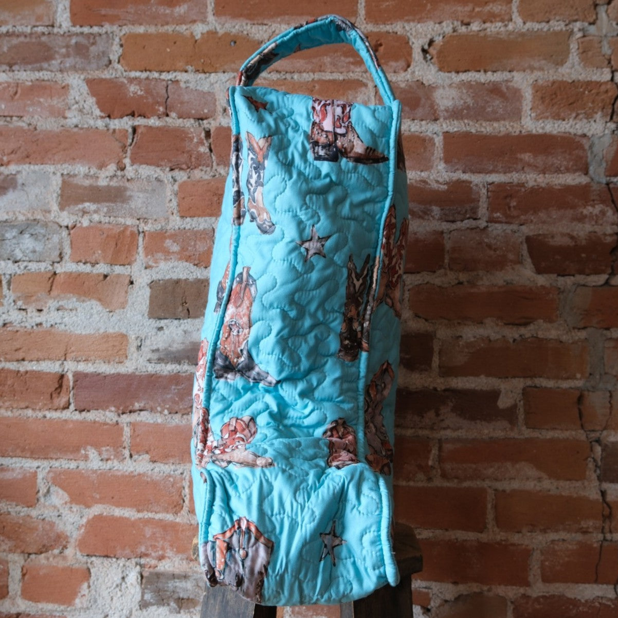 Ida Mae Home - Turquoise Thunderbird Quilted Boot Bag - Tall