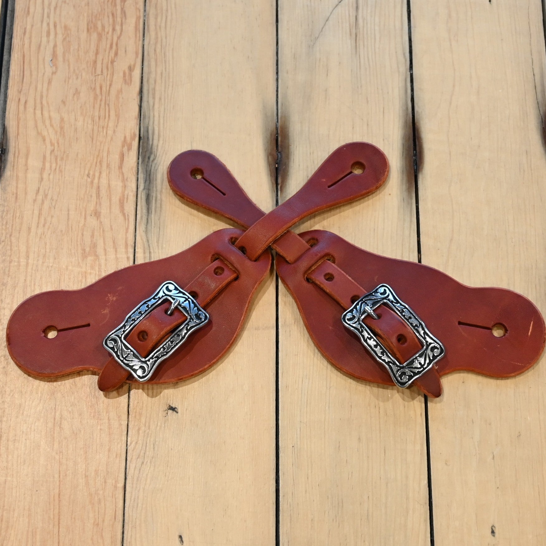 Ladies Buckaroo Spur Strap with Floral Buckle