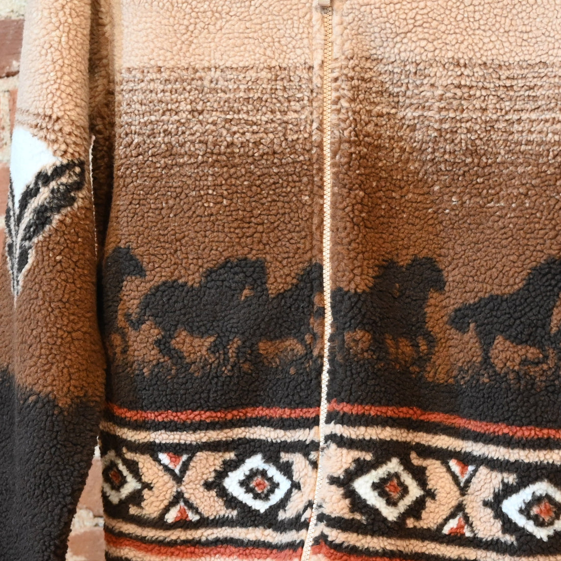 Schaefer Outfitter Vintage Full Zip Fleece in Remuda high-pile sherpa fabric with full zip collar and zippered pockets