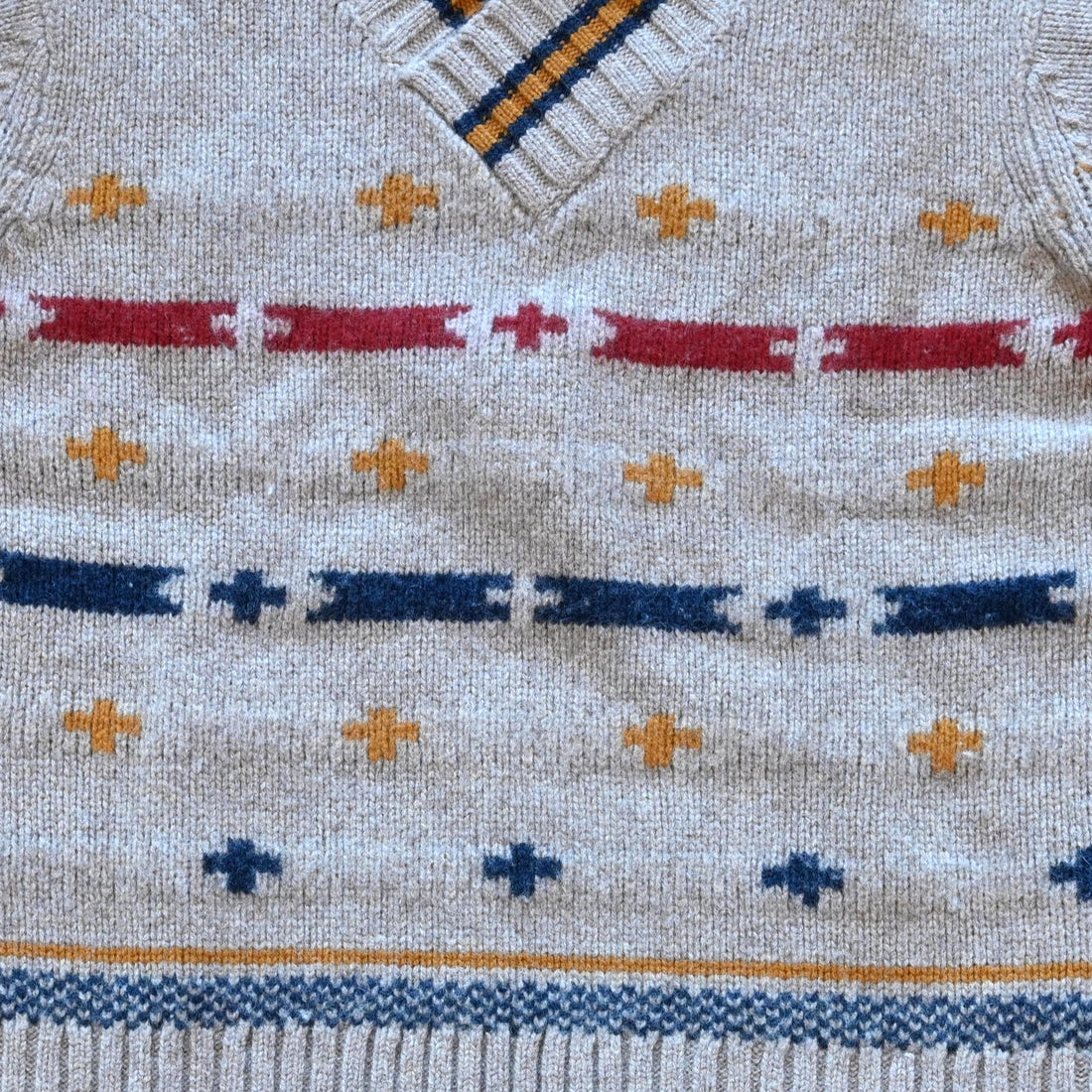 Pendleton – Hallie Marino Sweater (Barley with Multicolor Graphic)