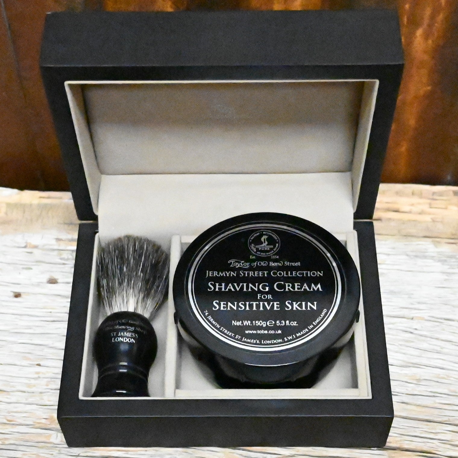 Taylor of Old Bond Street Jermyn Street shaving cream gift set with bowl and brush