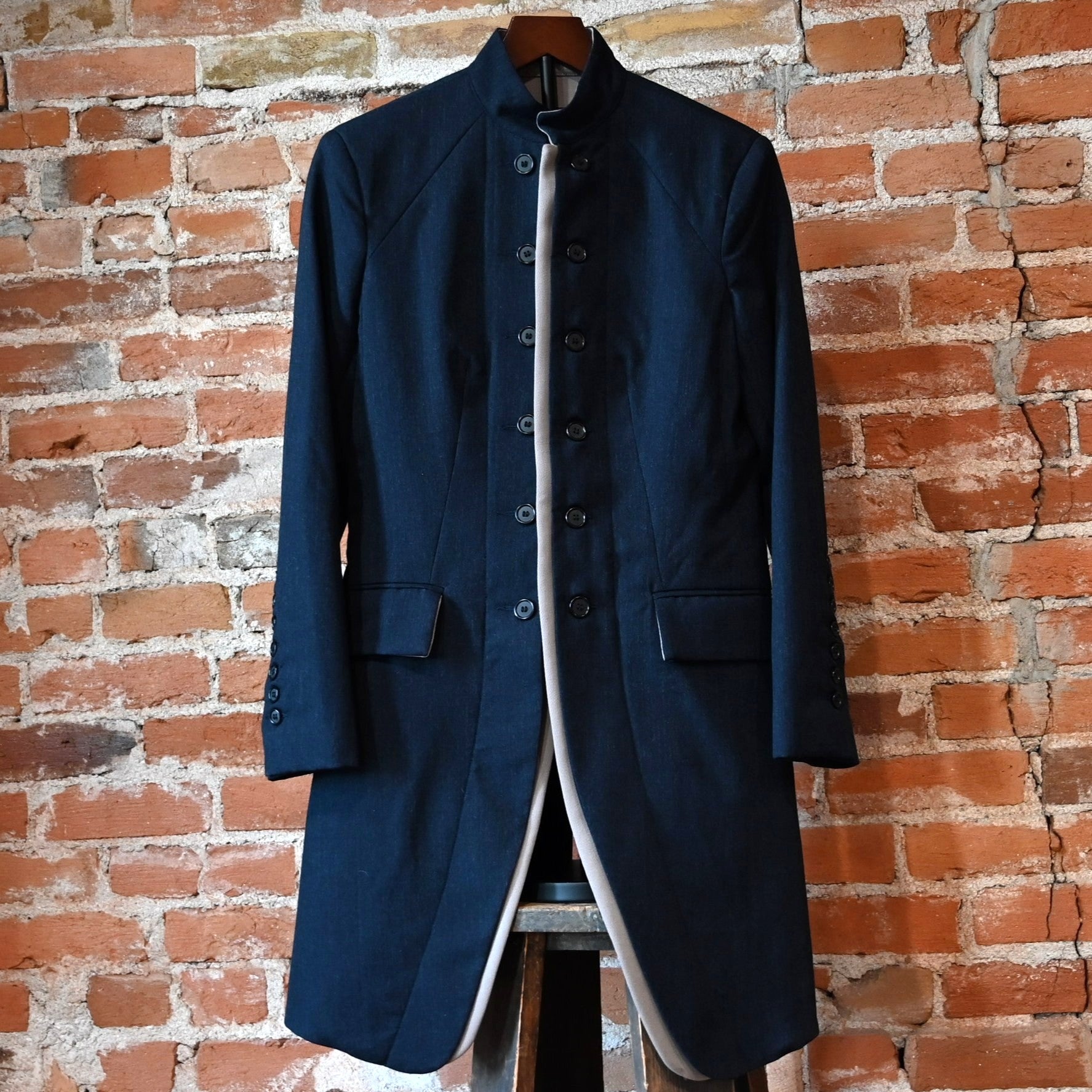 Frontier Ladies Military Coat - Dark Denim