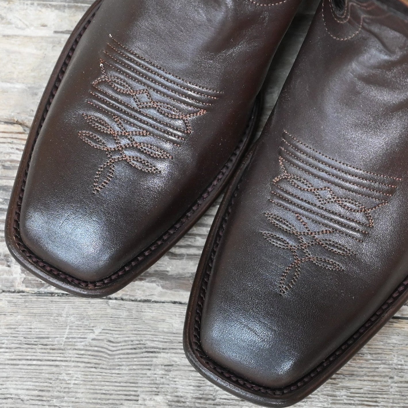 Hondo 13" Cowboy Boot – Brown Volcano Top with Brown Steer Vamp