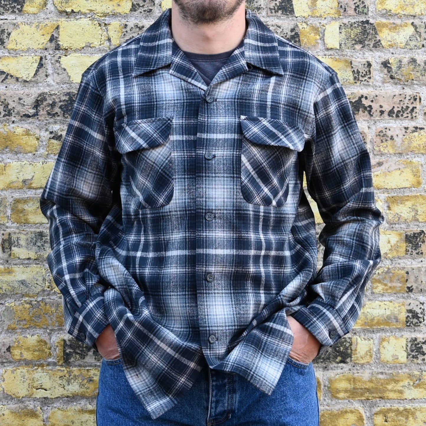 Pendleton – Grey & Tan Ombre Board Shirt – Atomic 79
