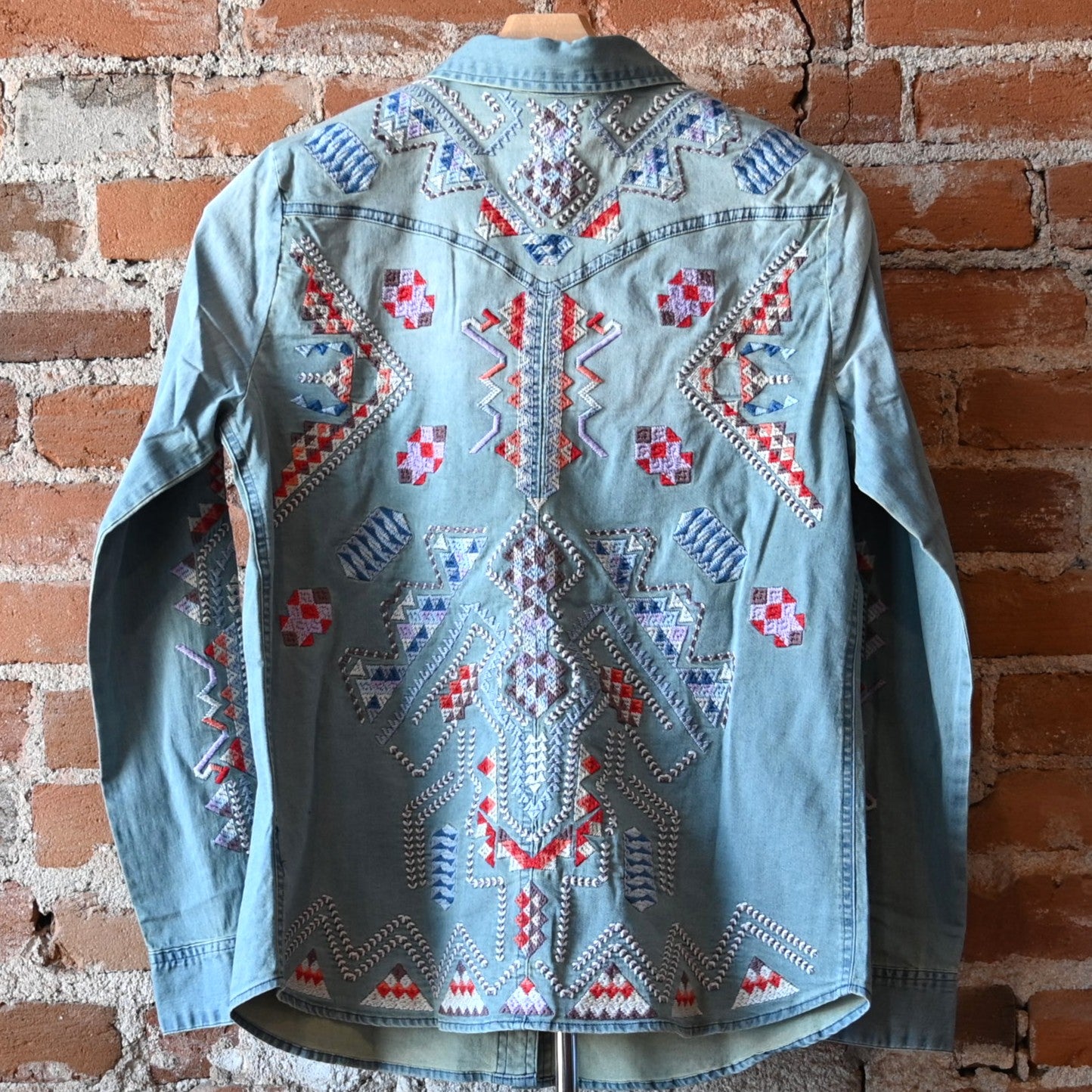 View of back of shirt