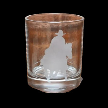 Godinger Western Cowboy Double Old-Fashioned Glass