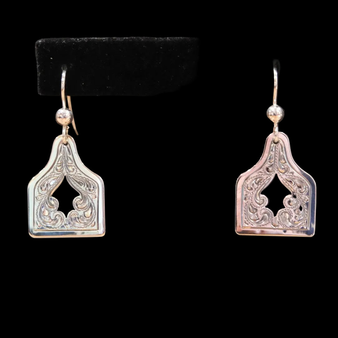 Vogt Silversmiths The Engraved Silhouette Earrings