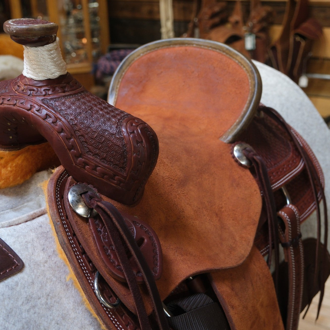 Adame 13" Youth Rough Out Saddle