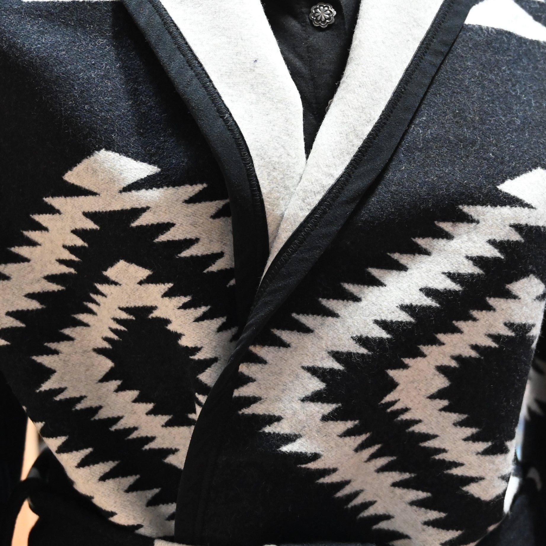 L Seven Los Ojos Wrap Coat view of detail