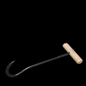 C.S. Osborne Round Bright Steel Hay Hook with Oval Lacquered Handle