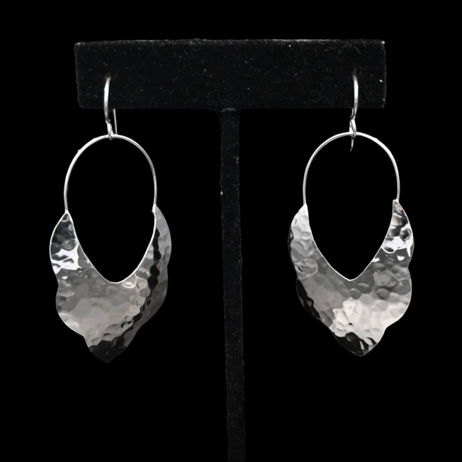 View of earrings