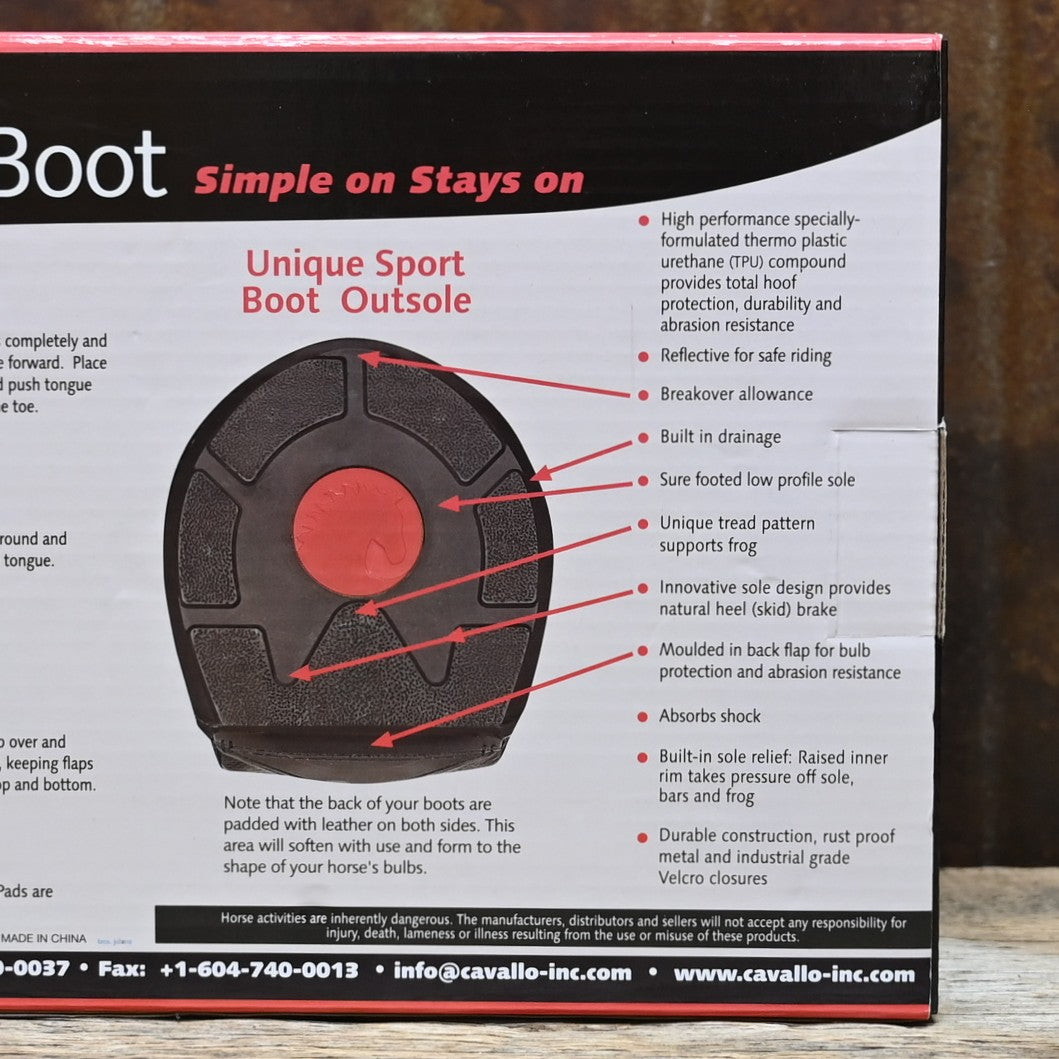 Toklat Originals Sport Regular Hoof Boots size 3 with 1000D nylon upper and durable TPU all-terrain sole