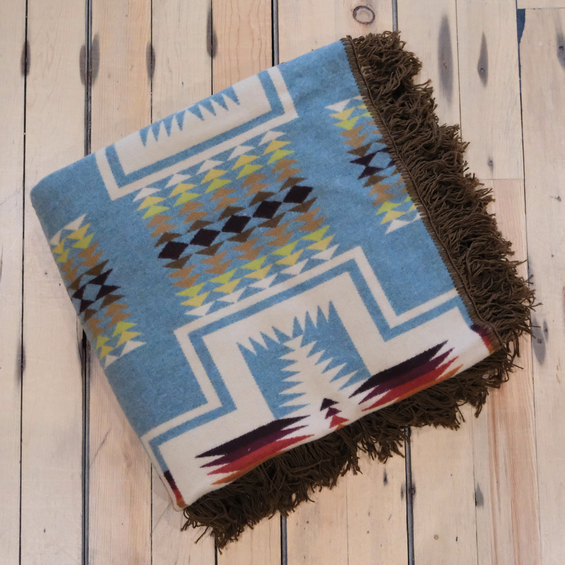 Pendleton Harding Blanket Shale With Fringe