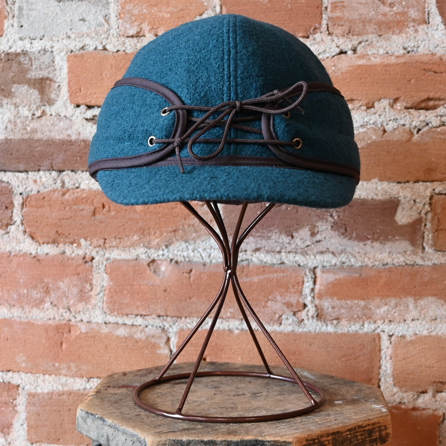 Amber Marshall X Crown Cap Railroad Hat in Teal