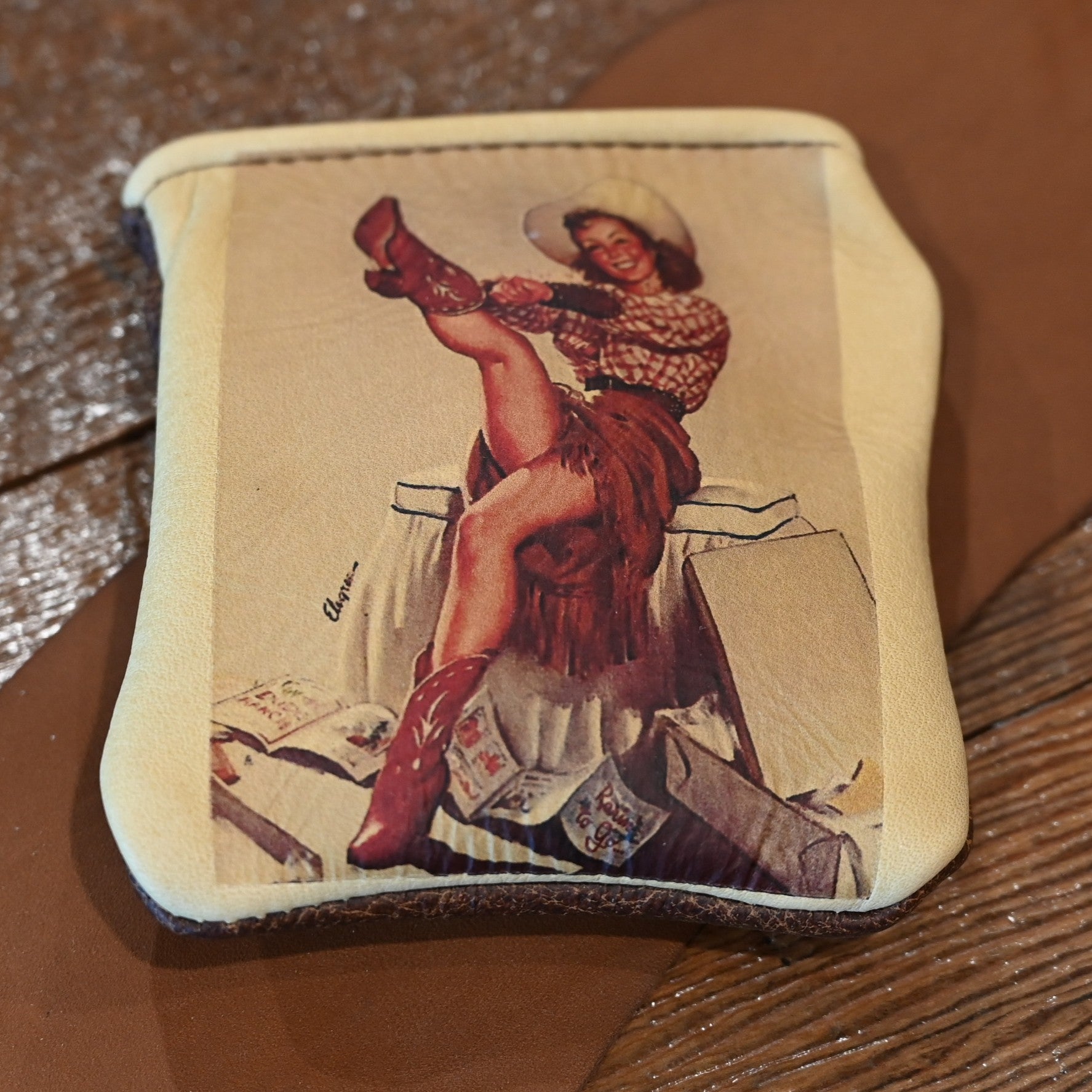 View of coin purse