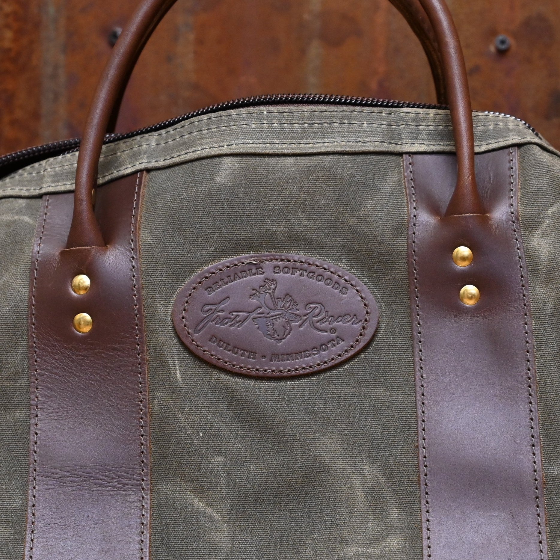 Frost River Imout Large Round Duffle Bag view of duffle