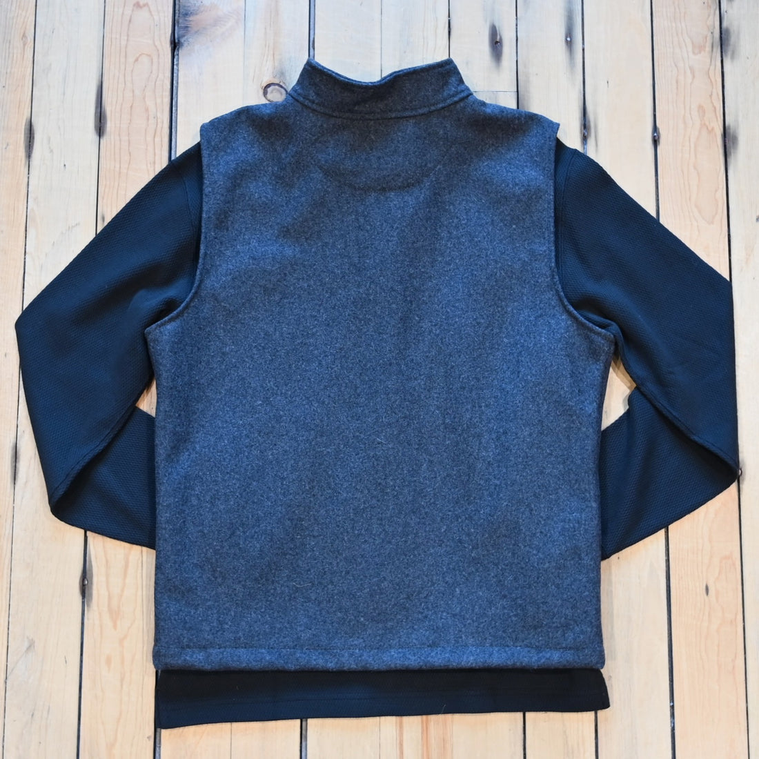 Stormy Kromer Ironwood Vest Charcoal back view