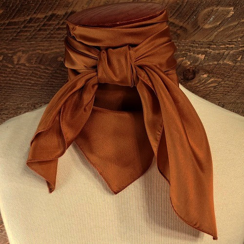 Cowboy Images 36x36 silk wild rag in adobe-inspired earth tones