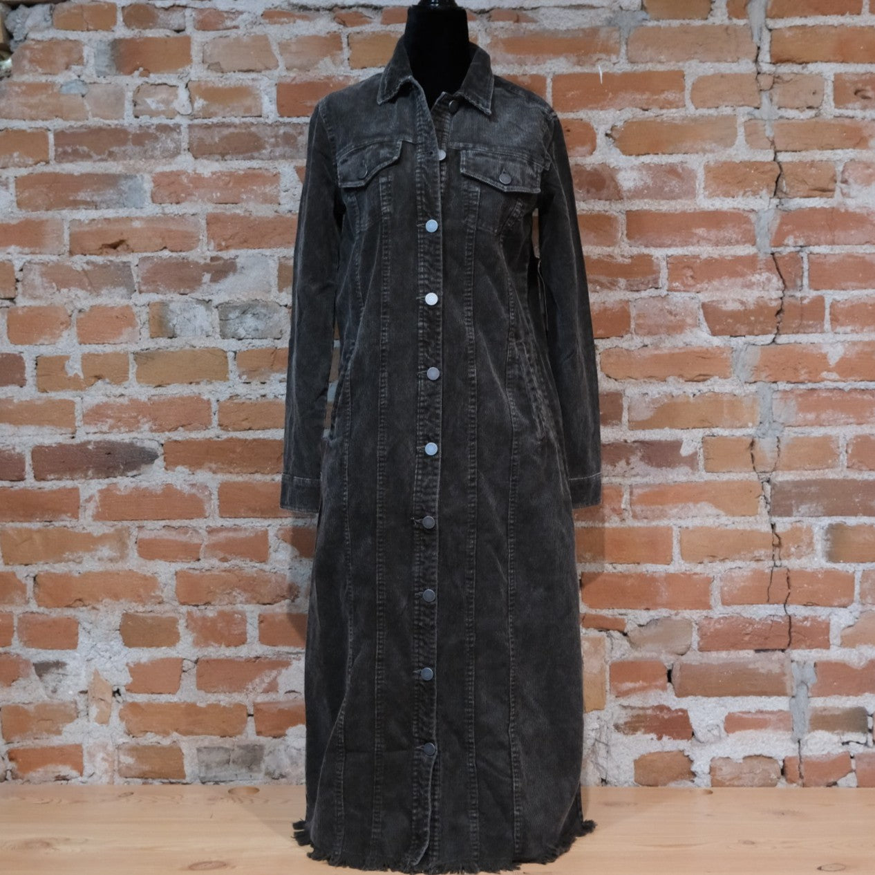 Scully HoneyCreek Olive Corduroy Duster