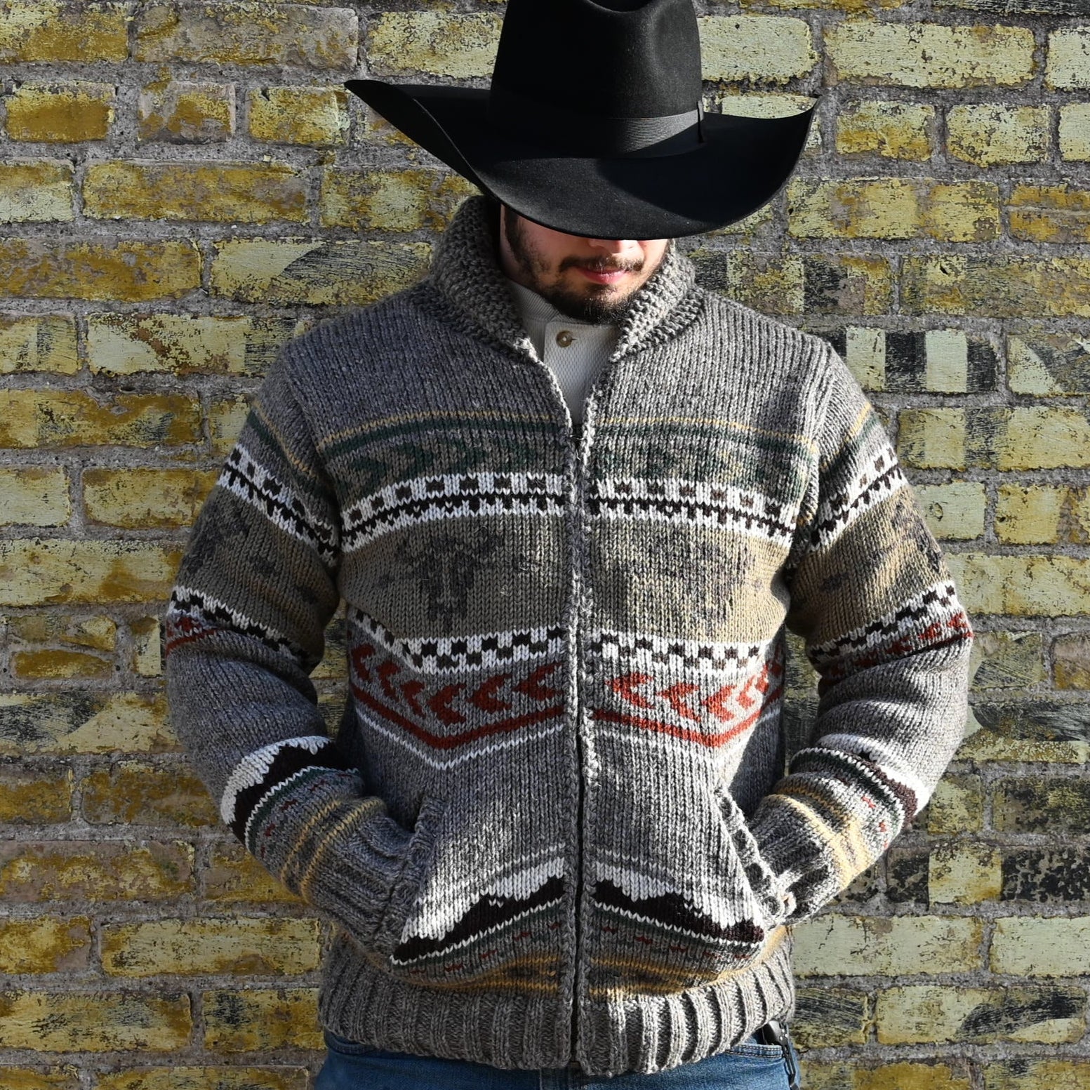 View of front of sweater