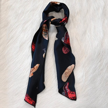 Cowboy Images Roy Rogers Boots Black Scarf Tie
