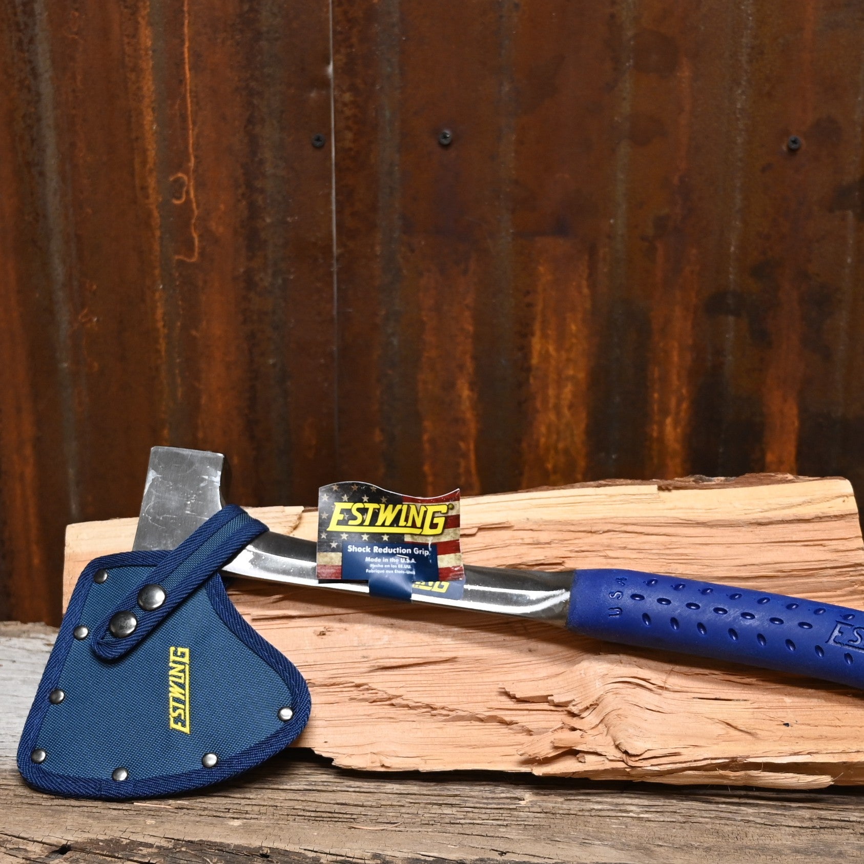 Estwing Camper’s Axe 16 inch forged steel shock reduction grip