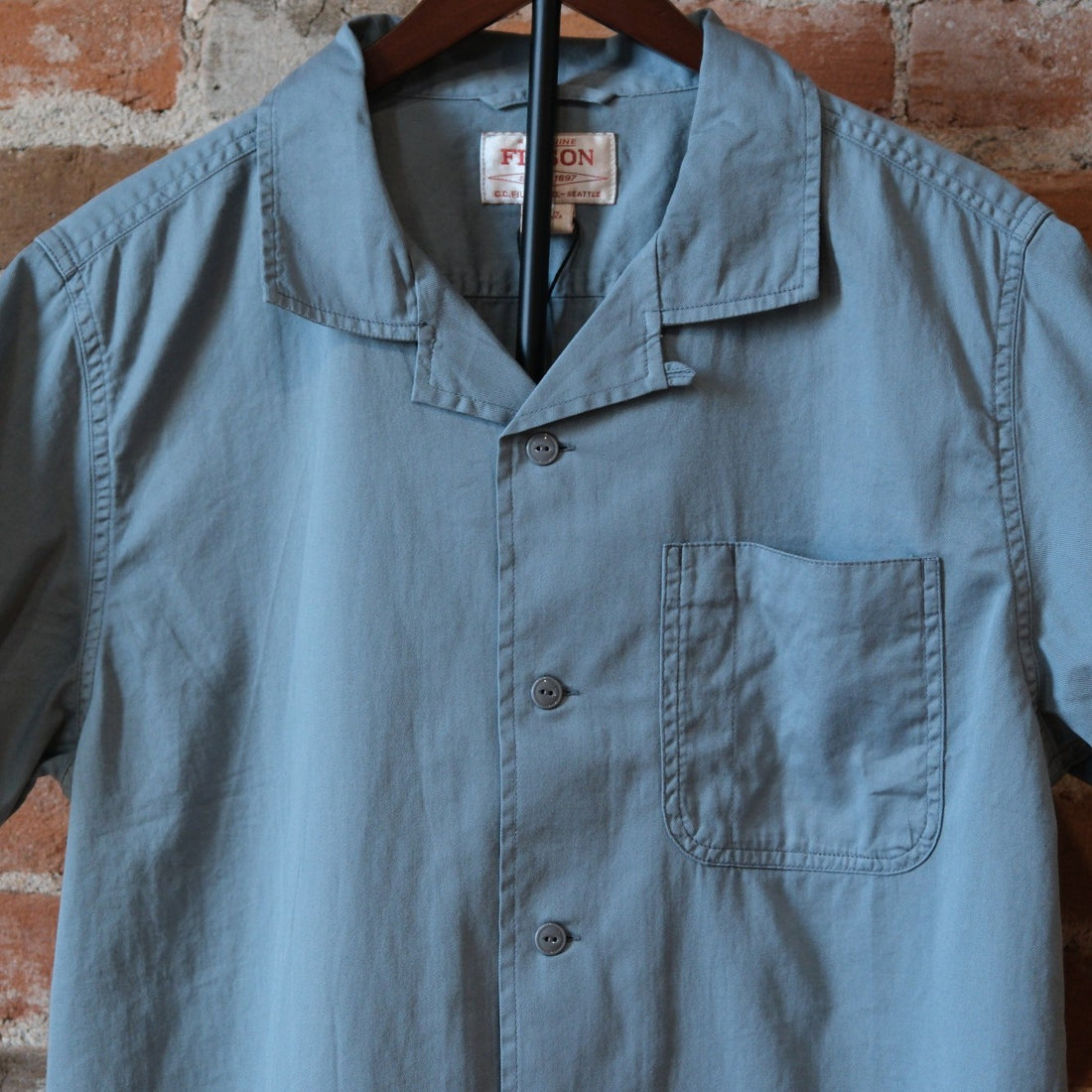 Filson Short Sleeve 4.5-oz. Twill Shirt - Lead