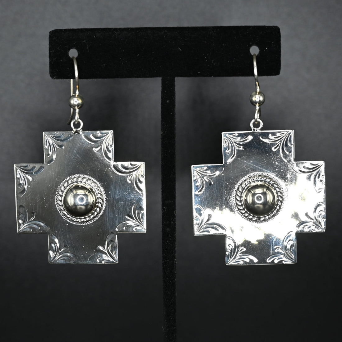 View of earrings