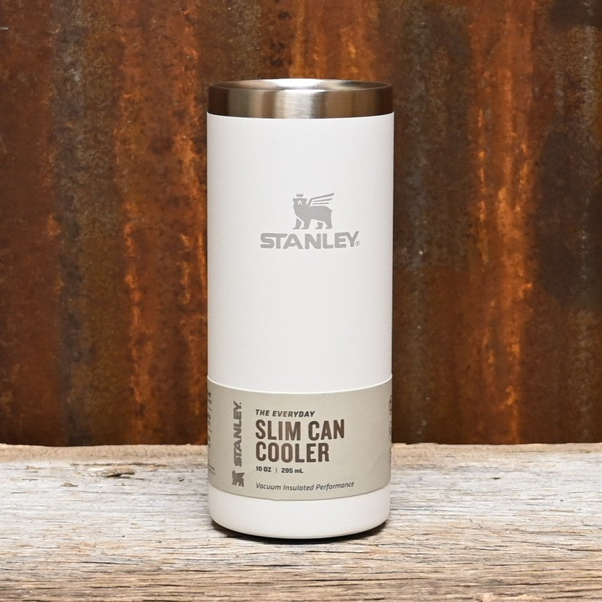 Stanley Everyday Slim Can Cooler in Frost finish, stainless steel insulated can holder