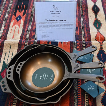Smithey Ironware Founders Skillet Collection – No. 8, No. 10, and No. 12