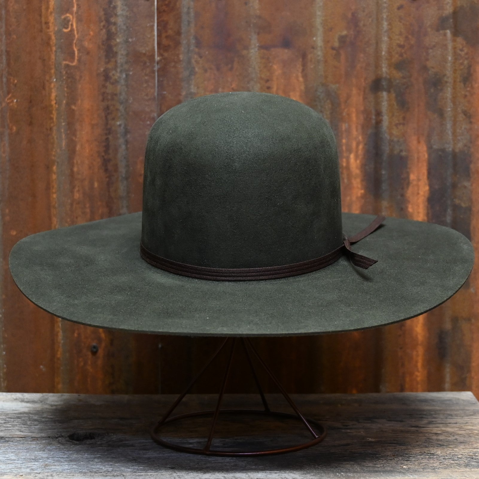 View of front of hat