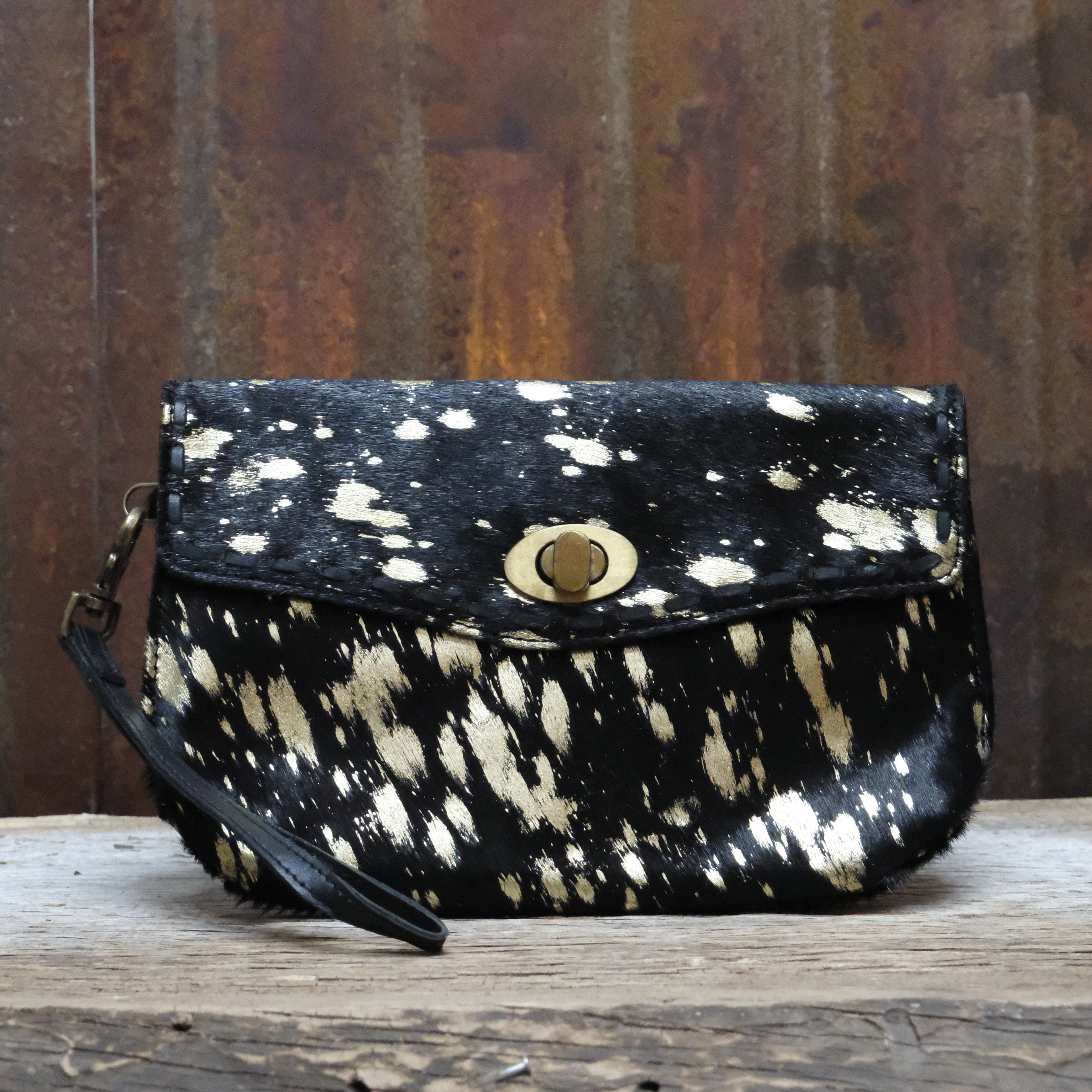 Myra Dazzling Gold Sequins Wallet