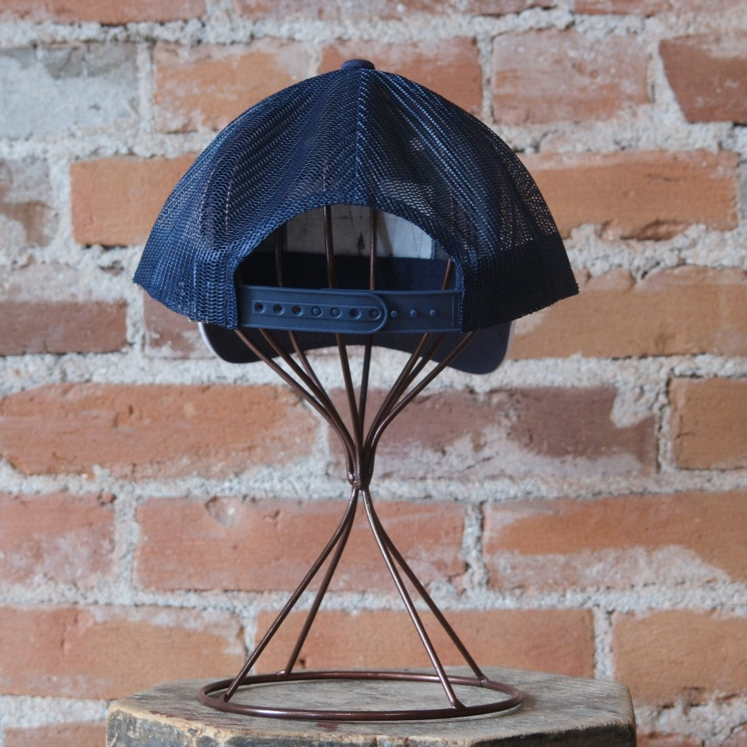 Atomic 79 Nutted Calf Trucker Cap - White & Navy