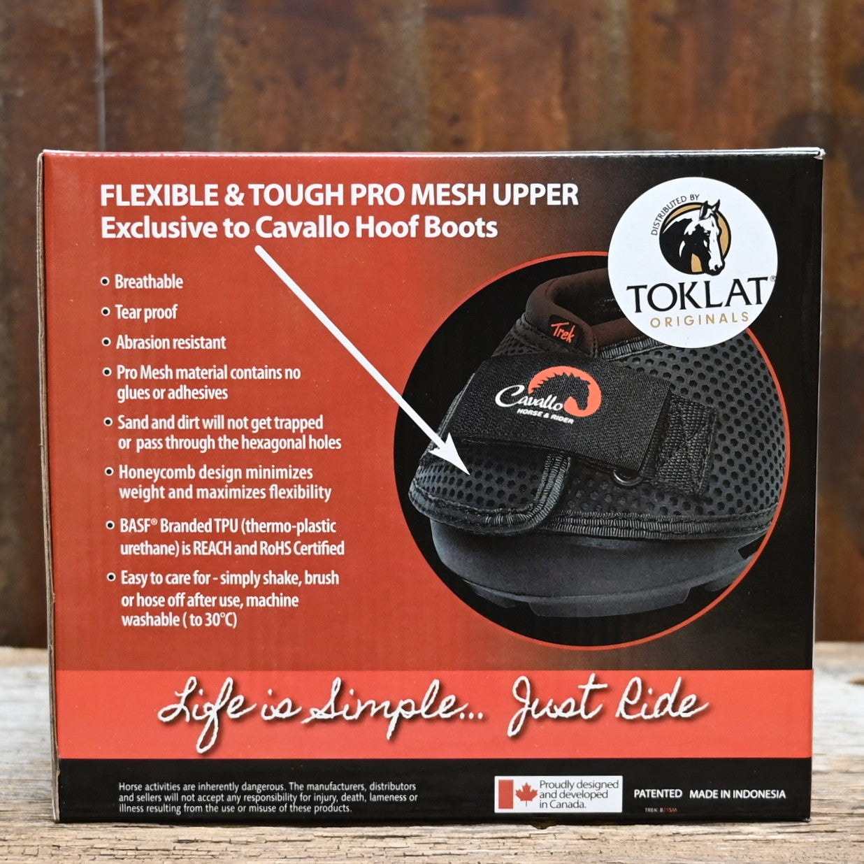 Toklat Originals Trek Regular Hoof Boot size 2 with Pro-Mesh upper and rubber TPU sole