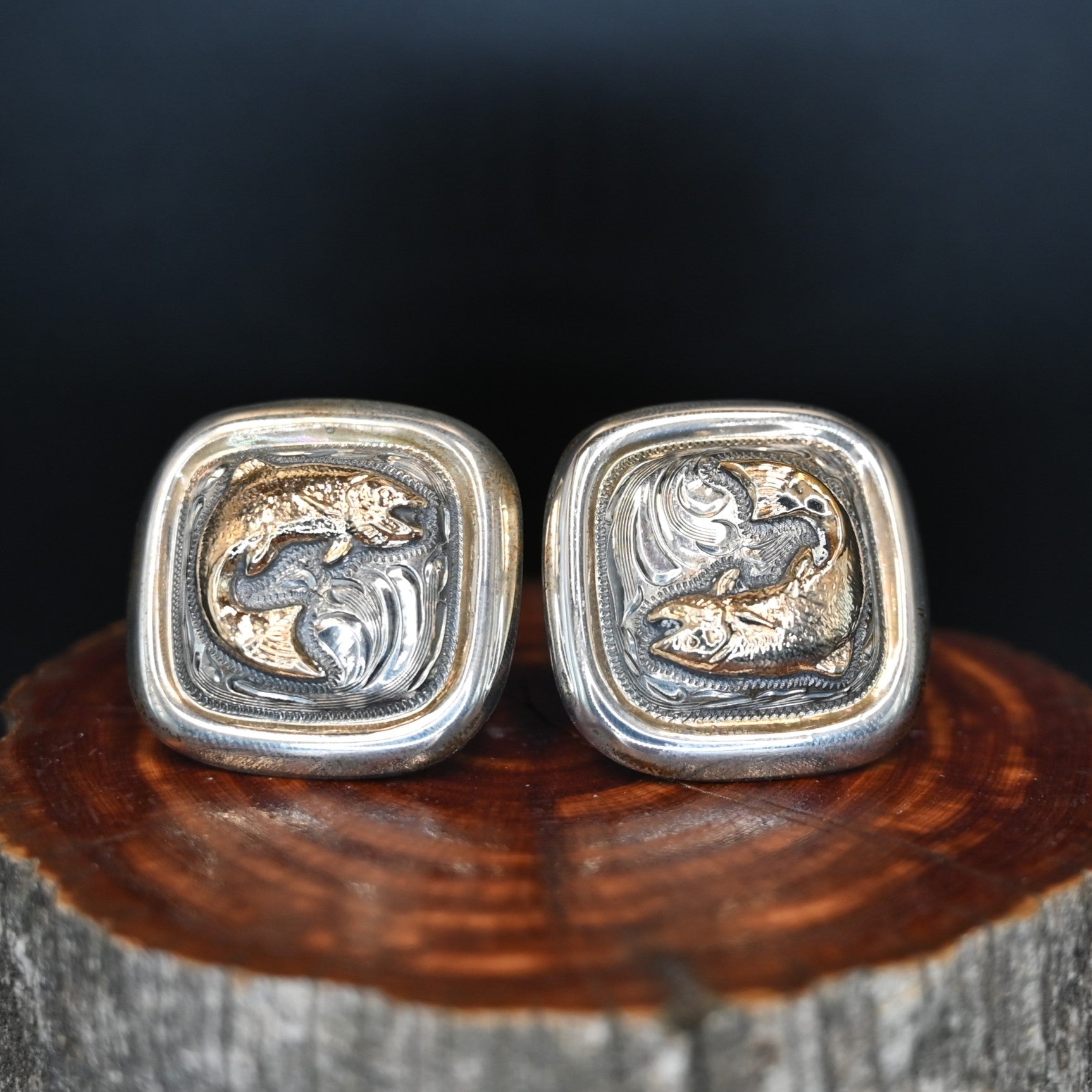 View of cufflinks