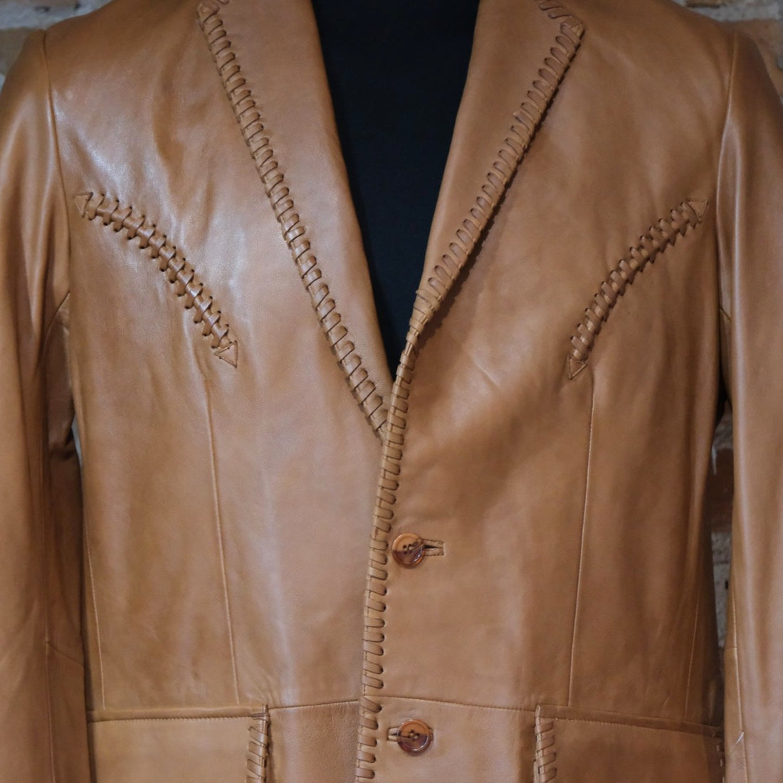 Scully Leather Ranch Tan Whipstitch Blazer