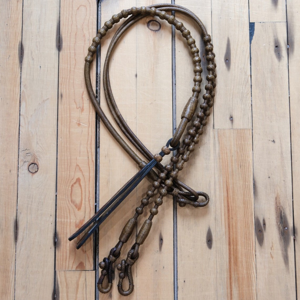 Traditional Rawhide 30 Plait 102" Romel Reins in Honey
