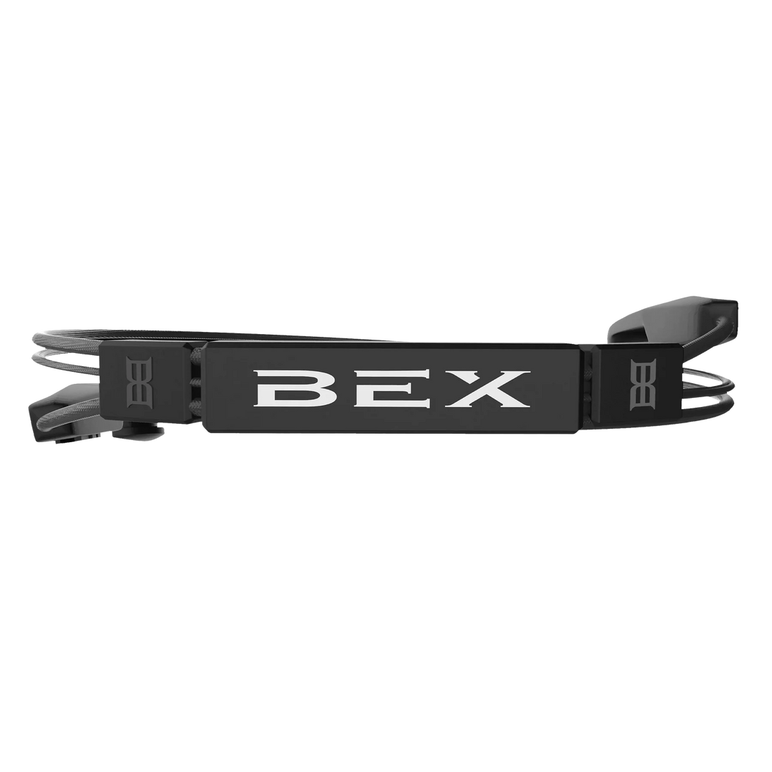 BEX OTG Leash black sunglass retainer with adjustable rubber and coated wire
