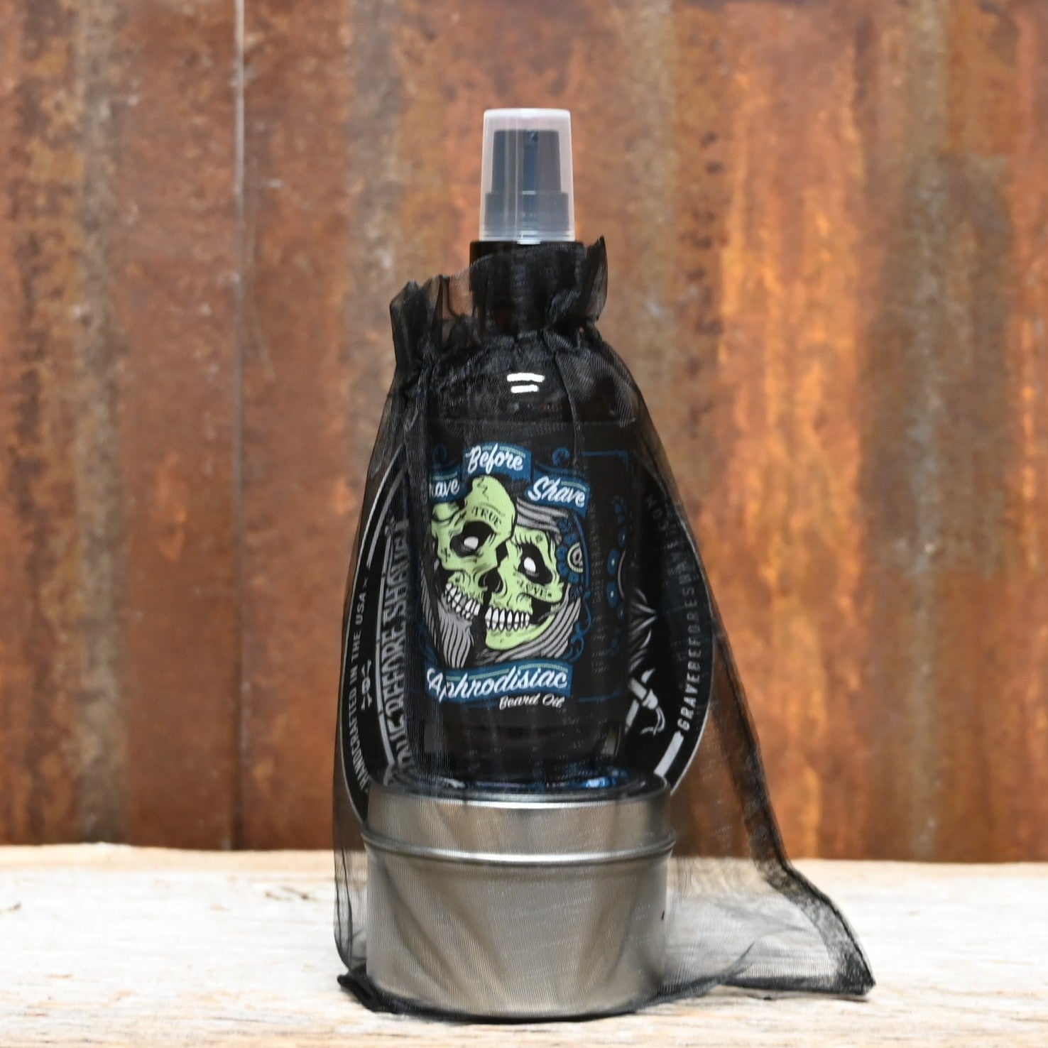 Grave Before Shave Large Aphrodisiac Beard Pack with 4 oz beard oil and 4 oz beard balm