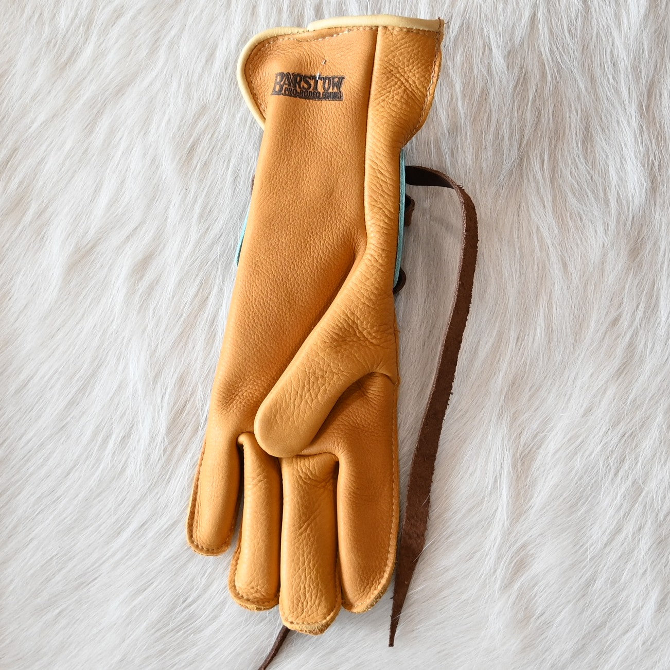 Barstow Pro Rodeo left hand lace-up steerhide leather glove