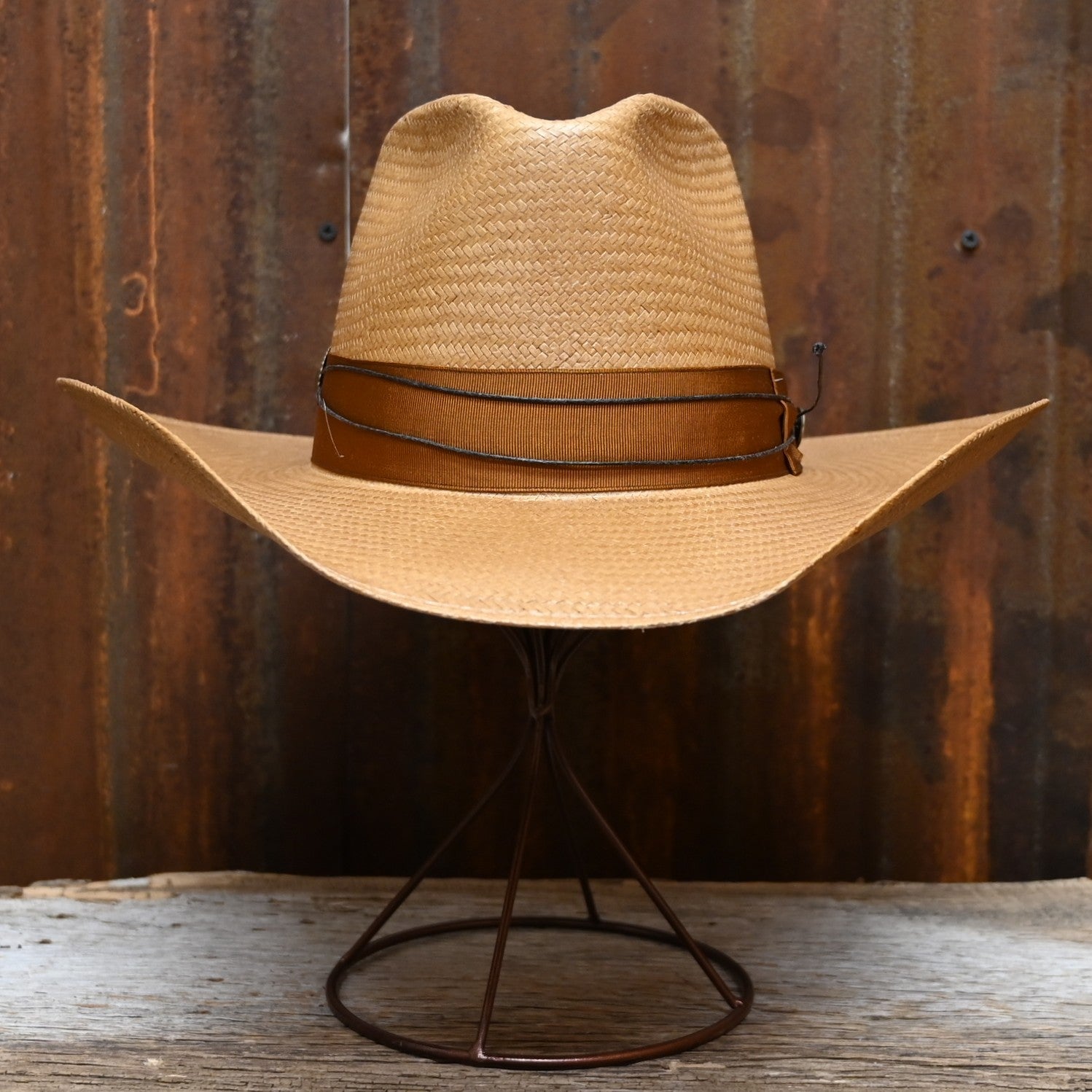 極美品 STETSON USA製 TEMPLE WOOL ST126 キャメル Stetson Sedona Cognac Brown Wool Western Fashion Hat XWSDNA-0236