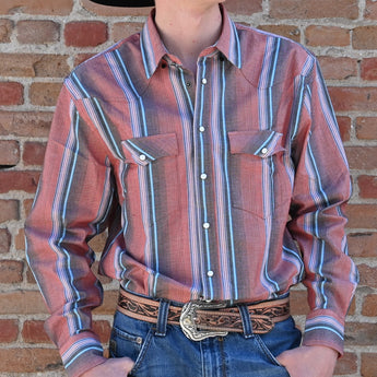 Schaefer Men’s Western Stretch Snap Shirt – Assorted Patterns